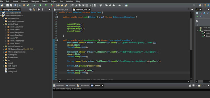do web automation testing using selenium