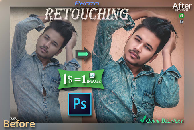 do retouch any image to a natural realistic perfection