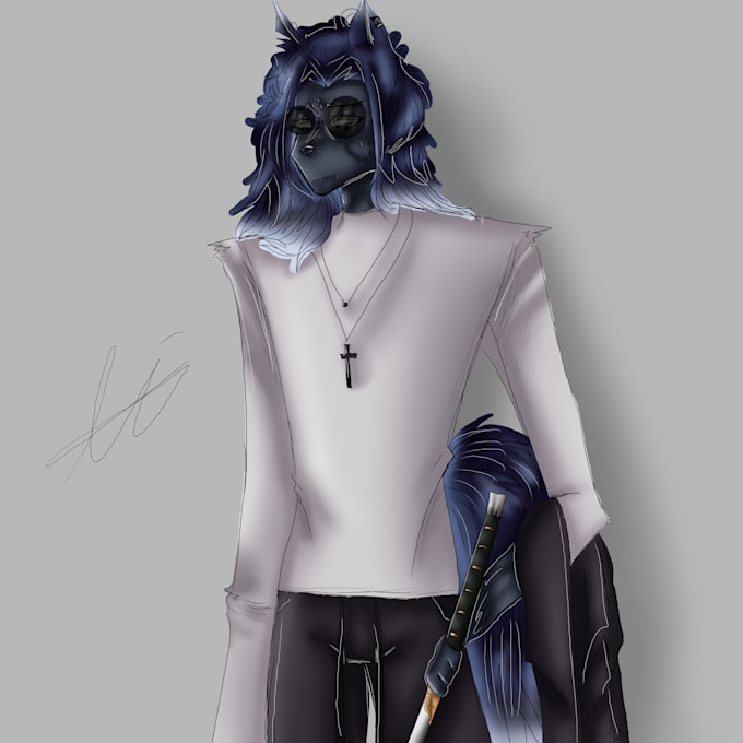 draw you as a furry or half human