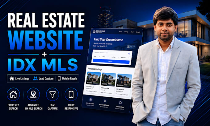 build realtor real estate website with idx mls integration