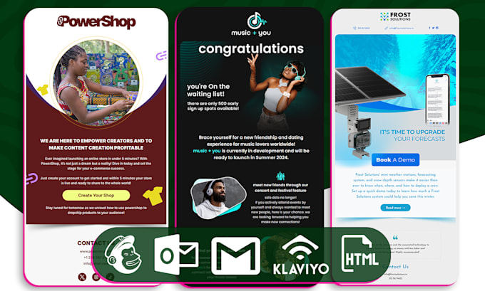design an editable mailchimp email template newsletter