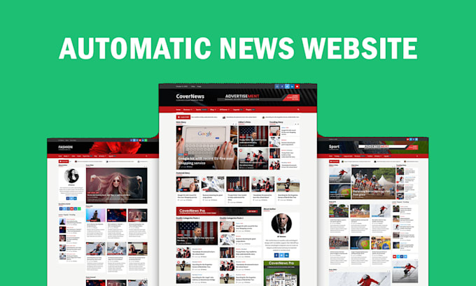 create an automated wordpress news website