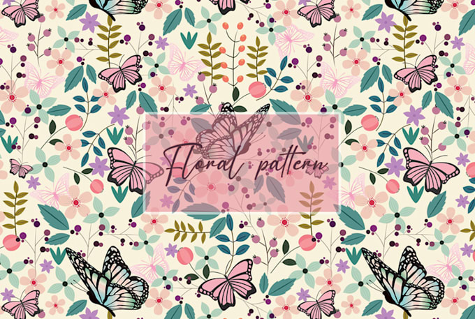 design floral seamless patterns and  textile prints