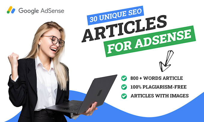 write 30 unique bulk SEO articles for google adsense approval