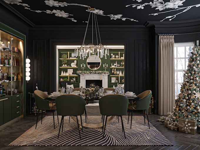 make 3d interior design and 3d rendering with 3ds max