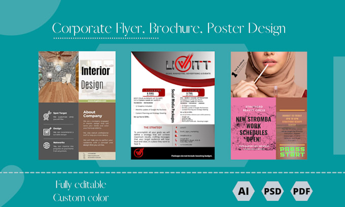 make unique luxury business flyer design, poster as a pro
