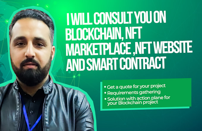 consult you on blockchain, nft marketplace,smart contract, blockchain developer