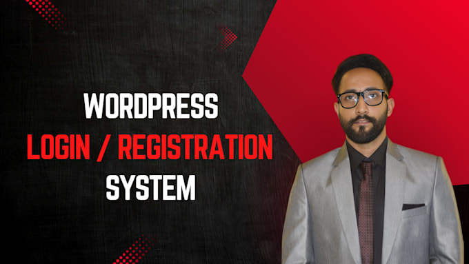 design a login and registration page for a wordpress website