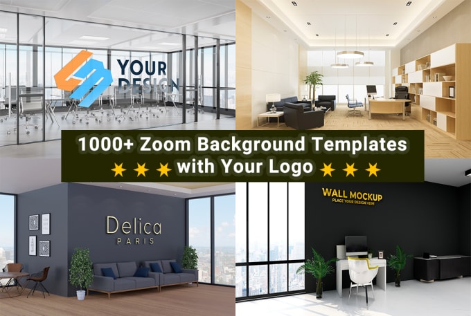 Design zoom virtual background with your logo by Arif1614 | Fiverr