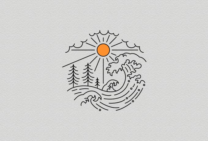 do a minimalist tattoo design in my art style