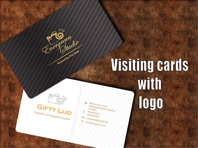 create minimalistic and professional business card