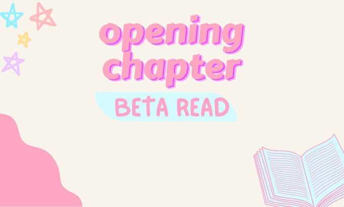 beta read first chapter of a novel to give feedback and critique