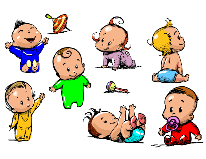 Draw a cute chibi from your baby picture by Mr_ass