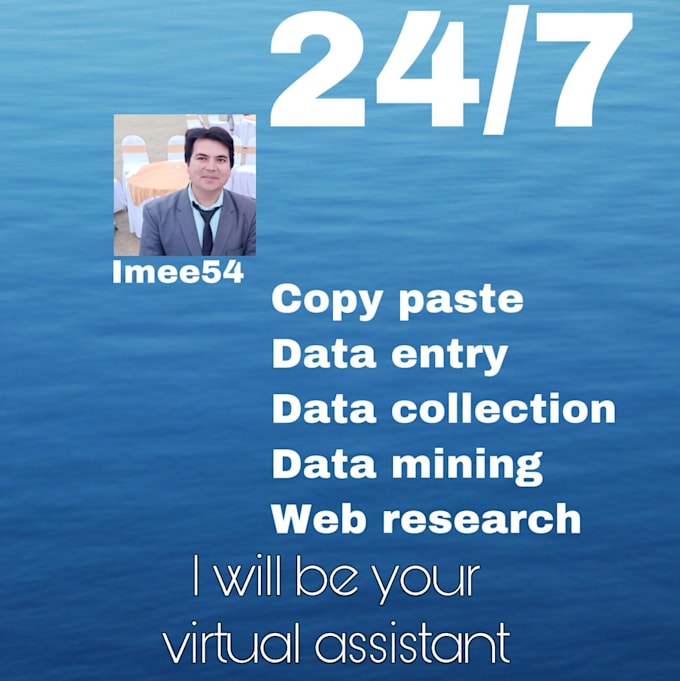 do data entry, excel , copy paste, web research and mining