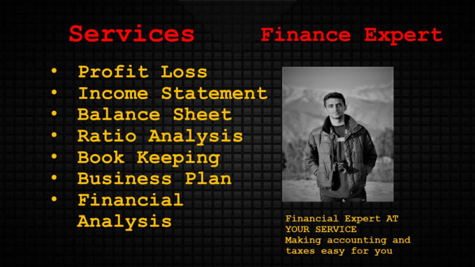 I will prepare income statement profit loss balance sheet cash flow