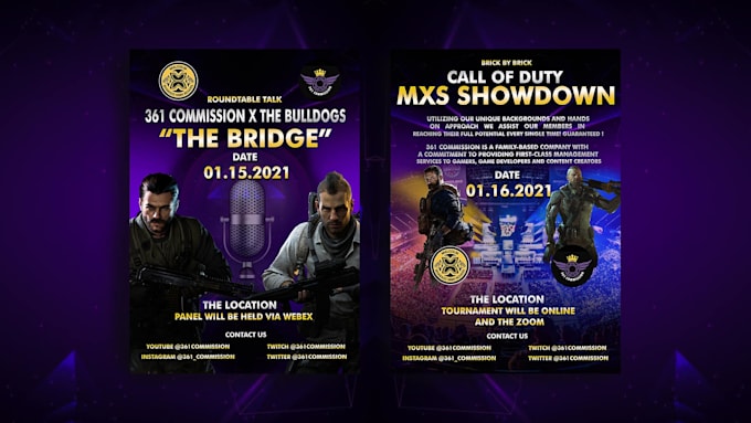 make an esports tournament poster flyer for gaming event