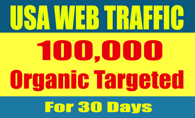 provide organic USA web traffic for 30 days