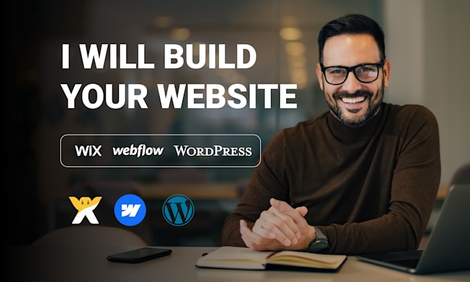 build, design or redesign wix, wordpress, webflow websites