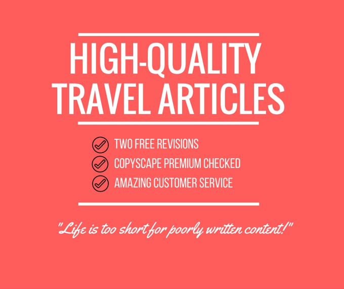 Write A 400 Word Long Travel Article By Andreeaalm