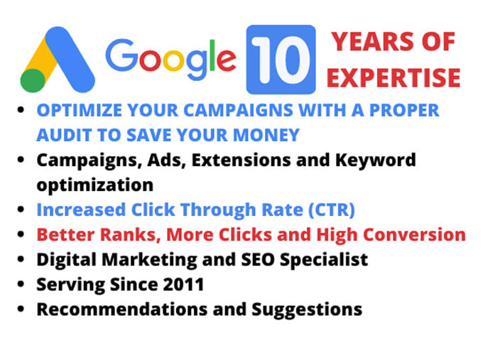 audit and optimize google ads adwords ppc campaigns
