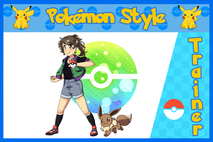 create your favorite character or yourself in pokemon style