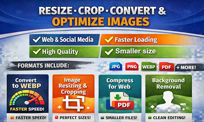 resize, crop, convert and optimize images for websites