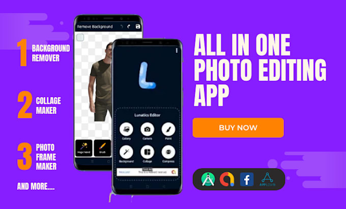develop photo editor app with collage maker
