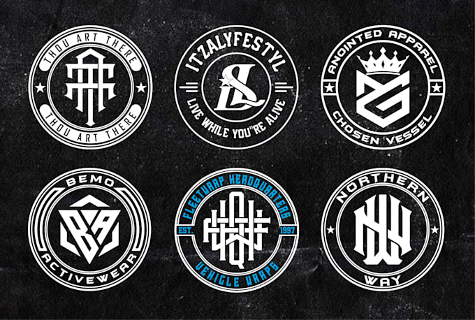 do premium monogram logo design and initial letter, apparel