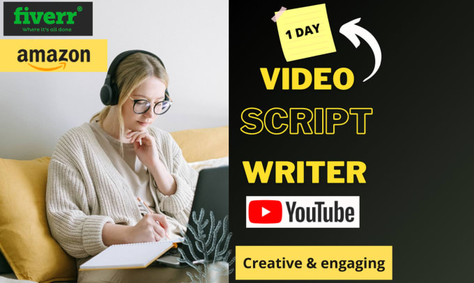 Write a script for your youtube or commercial ad by Truegrit7 | Fiverr