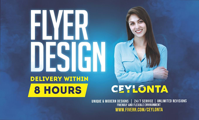 do business, event poster or flyer design in 24 hours