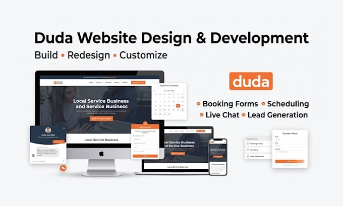 design redesign modern business website using duda carrd strikingly wix showit