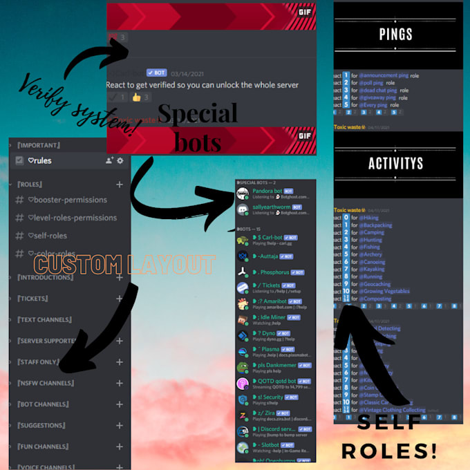 design a discord server