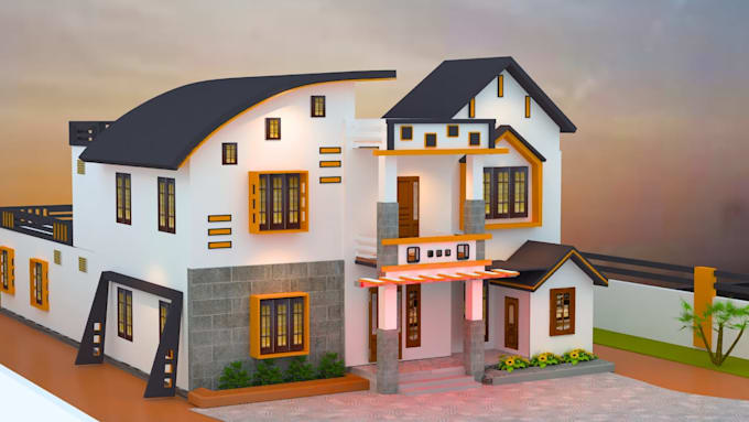Create 2d and 3d architectural models with realistic rendering by ...