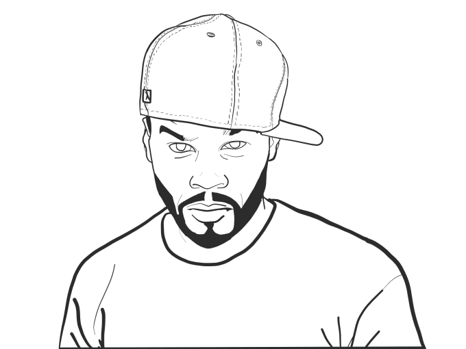 Draw coloring pages of rappers by Artsyykids | Fiverr