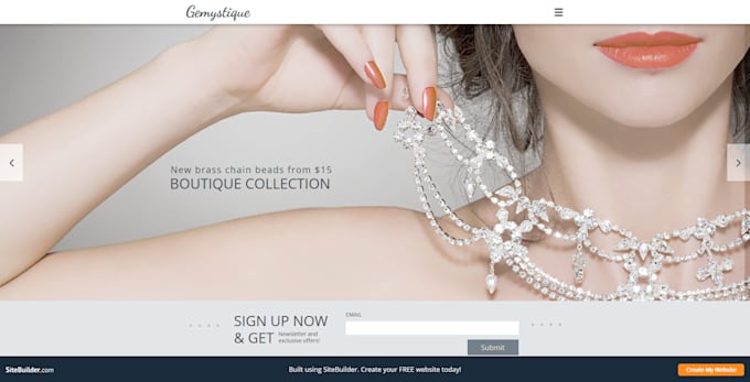 design you a professional Sitebuilder website