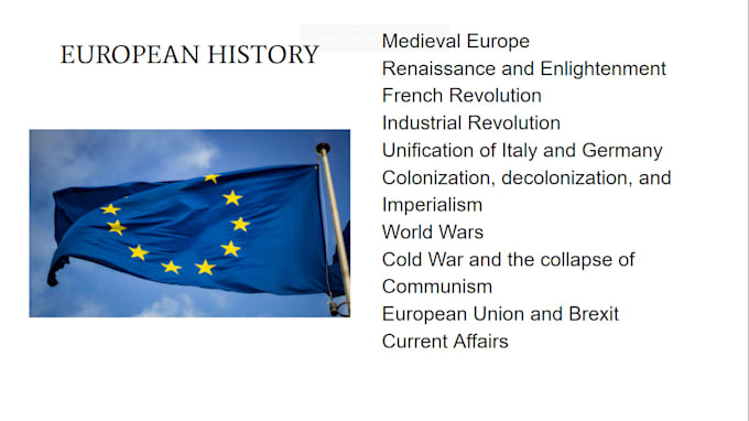 write about european history