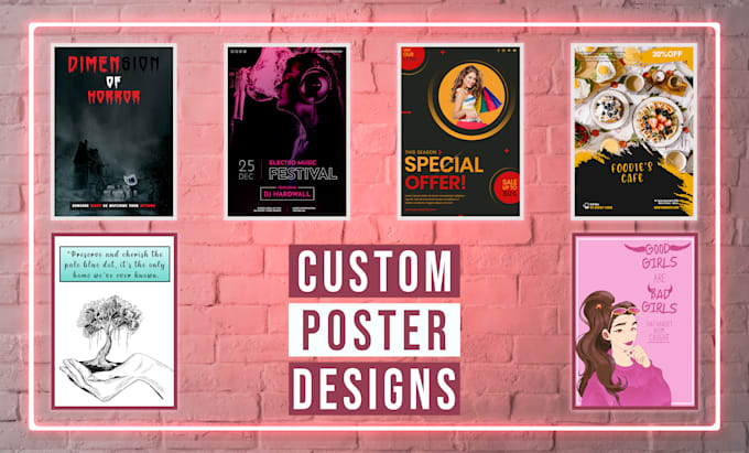 design unique and eye catchy posters