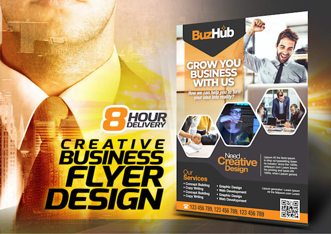 design event poster, business flyer, party flyer and facebook post