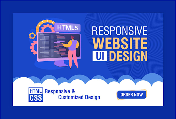 Create a modern ui website design with html and css by Nila_creatives ...