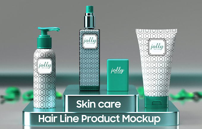 do 3d mockup design for your product packaging label box design