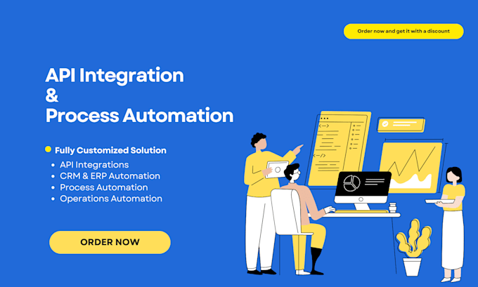 automate CRM or erp using API integrations and rpa workflows