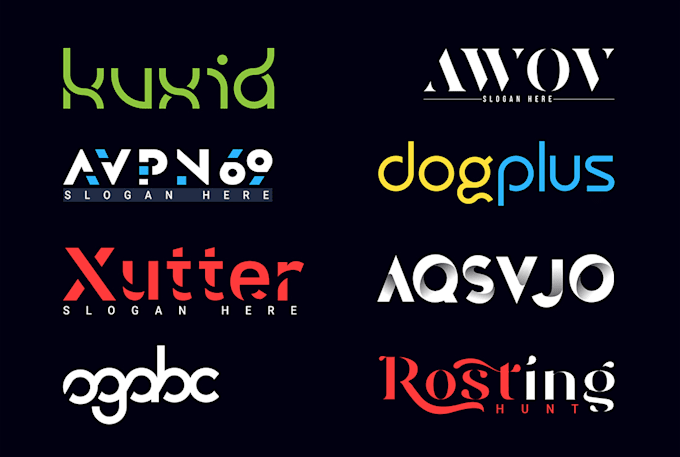 font typography logo design within 10hr