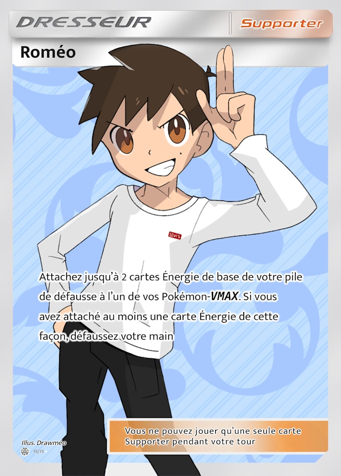 Pokemon Trainer Card Character By Drawmeo Fiverr