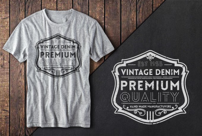 Create vintage typography t shirt or logo tshirt by Dimosserk | Fiverr