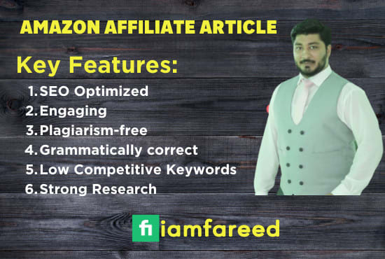 write amazon affiliate article and buyer guide