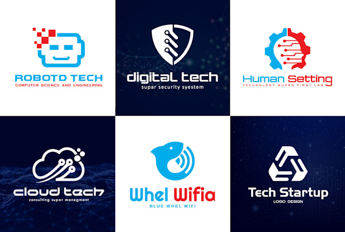 do minimalist tech startup and technology crypto logo