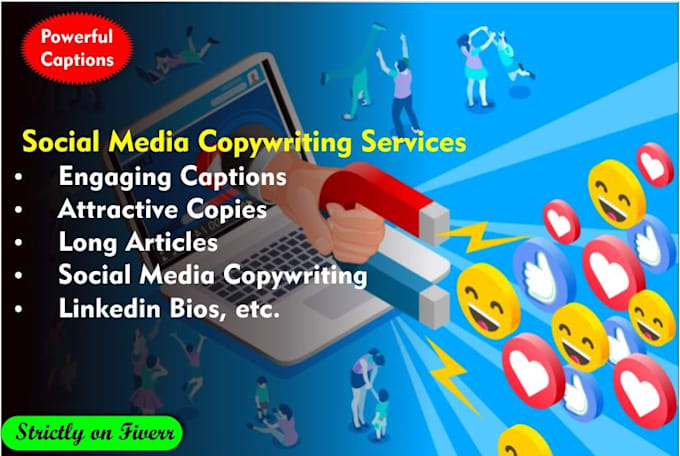 be your social media copywriter for a week or months