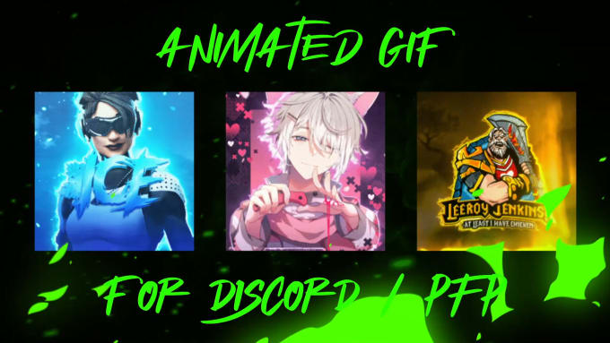 Make an animated gif for discord pfp server icon twitch by Alveeahmed13579