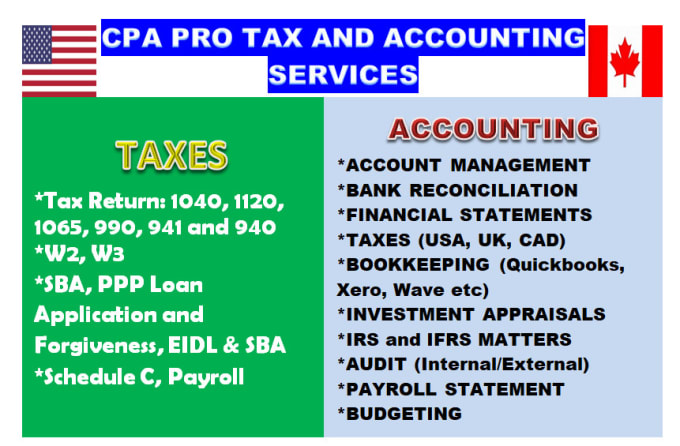Hire a freelancer to do accounting, taxes, bookkeeping, financial statements and audit