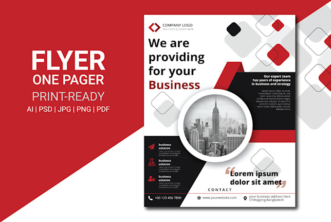 design creative flyers and professional leaflet